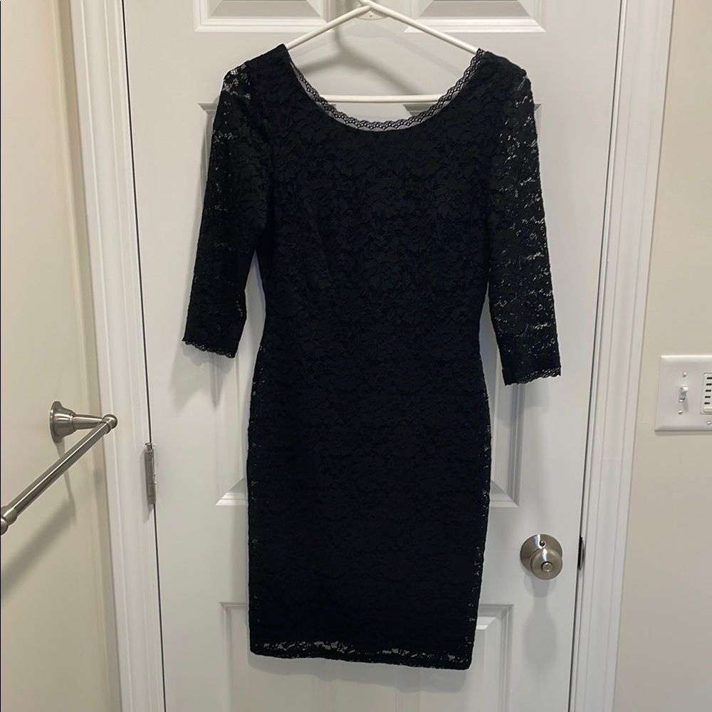 Elegant Black Lace Dress